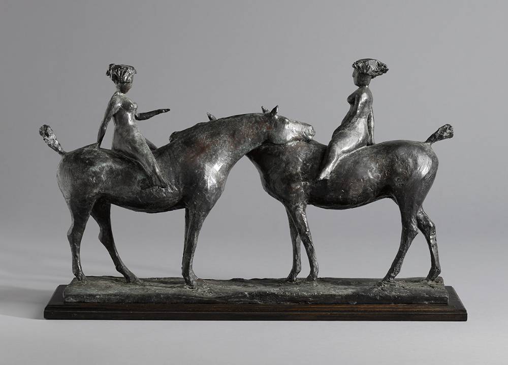TWO AMAZONS by Olivia Musgrave sold for 4,400 at Whyte's Auctions