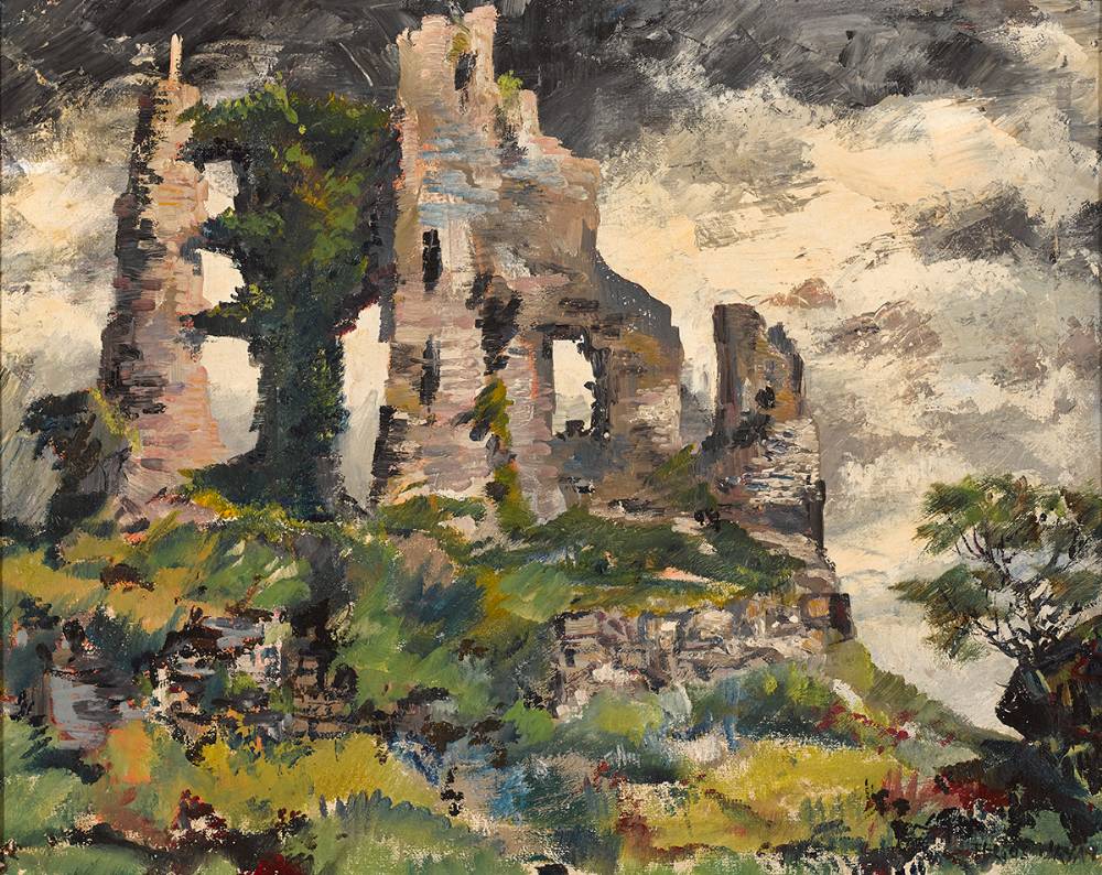 CARRIGOGUNNELL CASTLE, COUNTY LIMERICK by Fergus O'Ryan sold for 600 at Whyte's Auctions