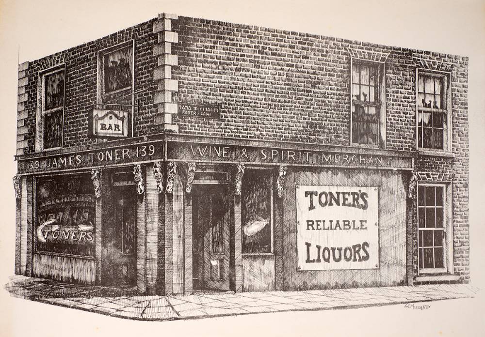 DRINK UP: A PORTFOLIO OF IRISH PUBS, 1974 by Liam Delaney sold for 210 at Whyte's Auctions