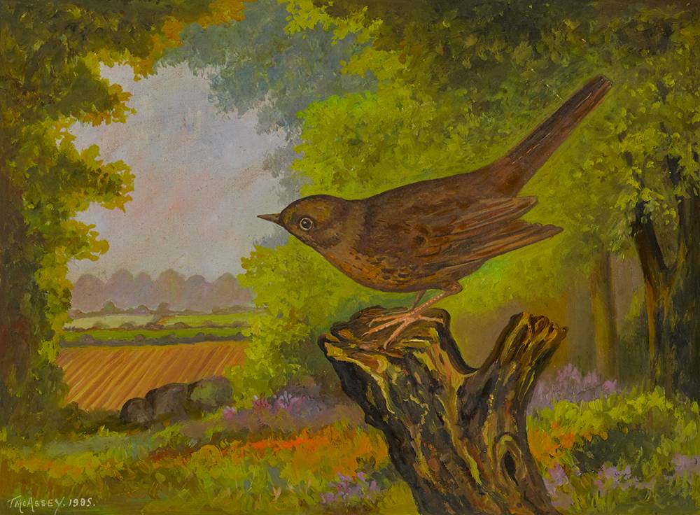 HEN BLACKBIRD, 1985 by Tom McAssey  at Whyte's Auctions