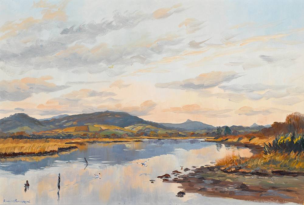 RIVER IN A LANDSCAPE by Stanley Pettigrew (1927-2022) at Whyte's Auctions