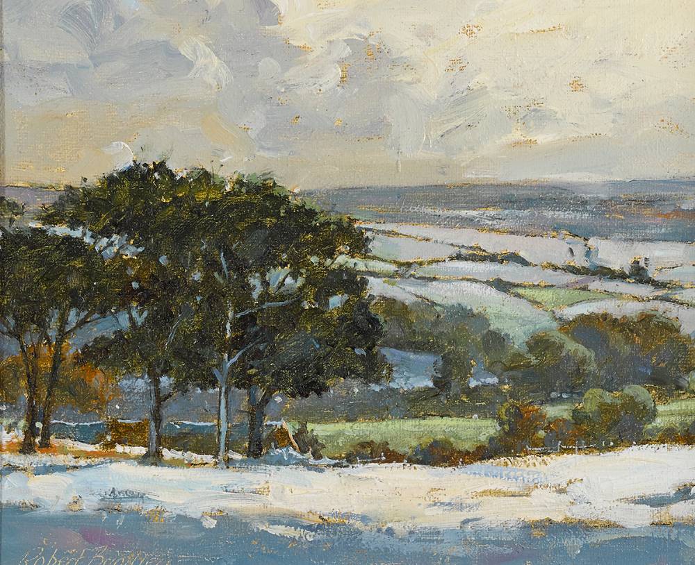 SNOW, NORTH YORKSHIRE MOORS by Robert Brindley sold for 65 at Whyte's Auctions