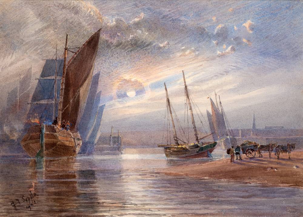 COASTAL SCENE, 1902 by John F. Supple (British, 19th/20th Century) at Whyte's Auctions