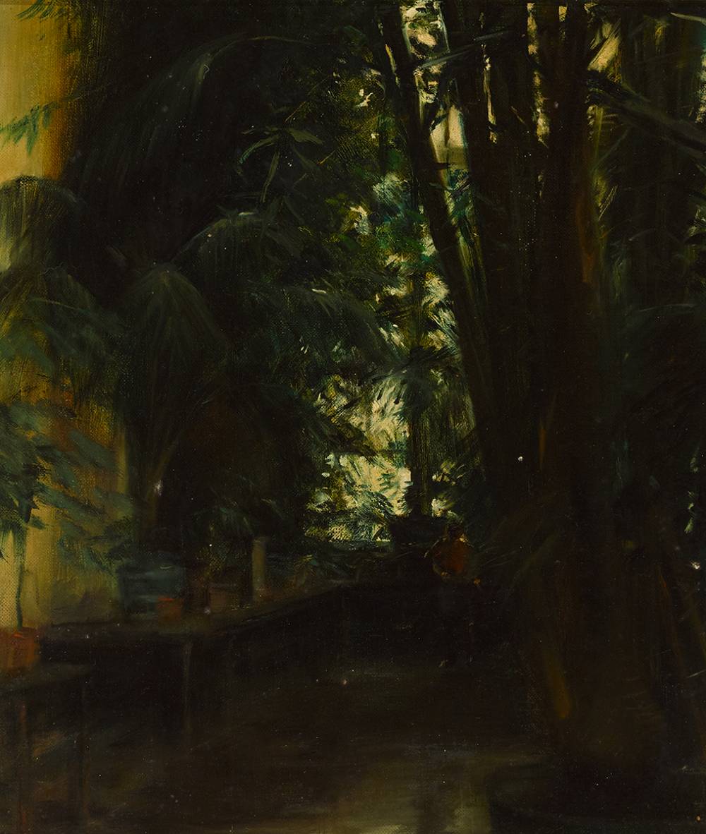 THE PALM HOUSE, 1982 by Thomas Ryan PPRHA (1929-2021) at Whyte's Auctions