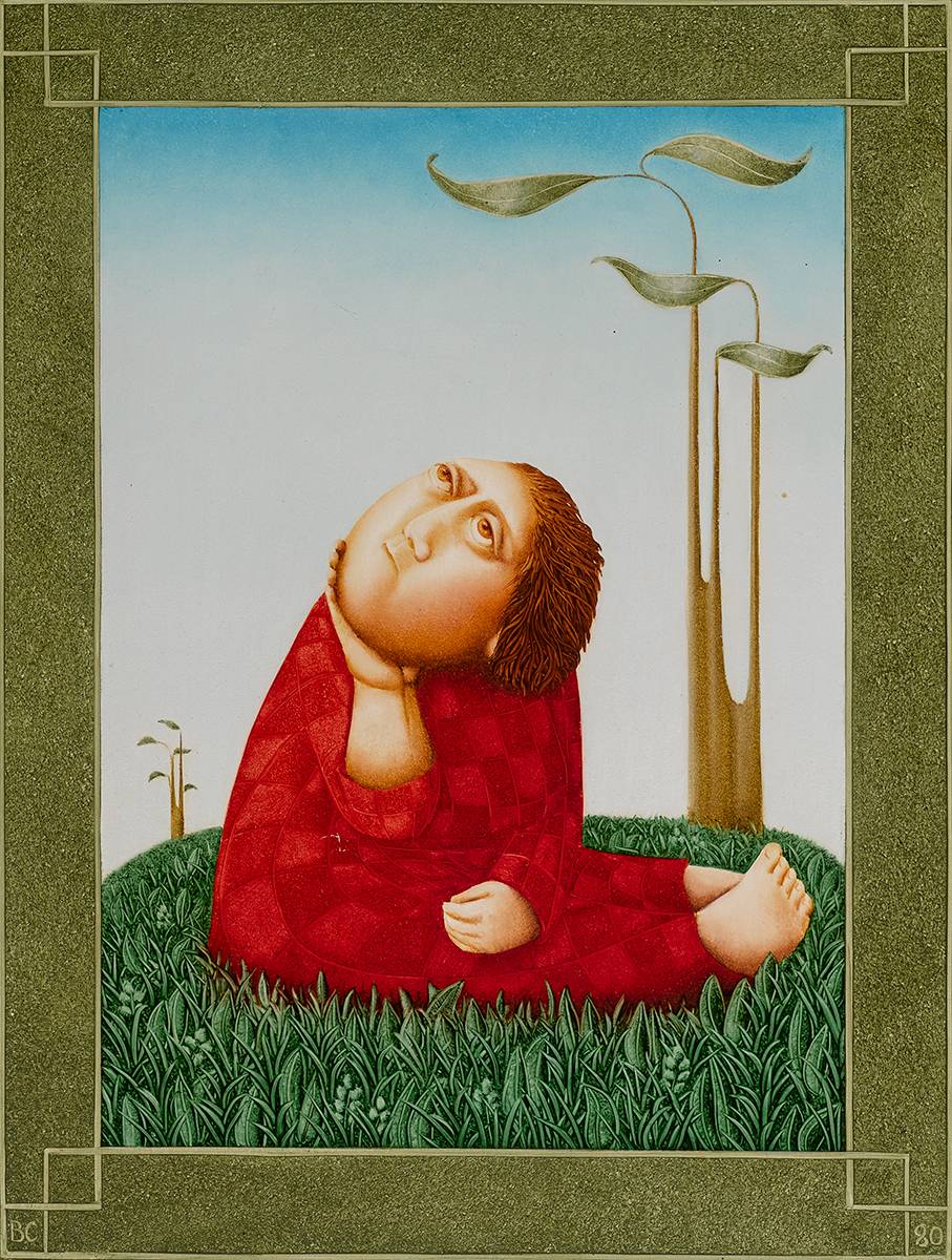 DEEP IN THOUGHT, 1980 by Barry Castle (1935-2006) at Whyte's Auctions