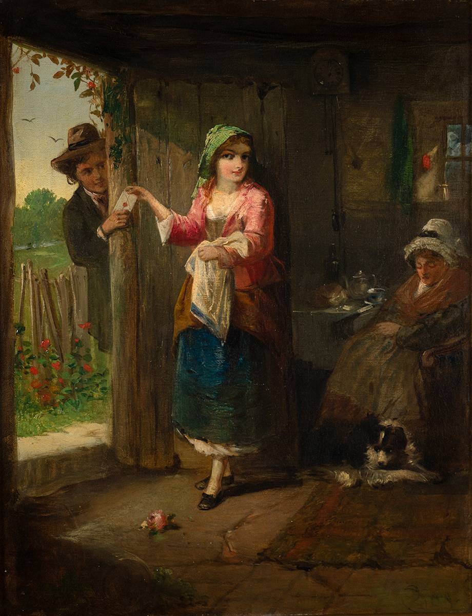 THE STOLEN INTERVIEW by James Stephenson Craig (British, fl. 1840-1860) at Whyte's Auctions
