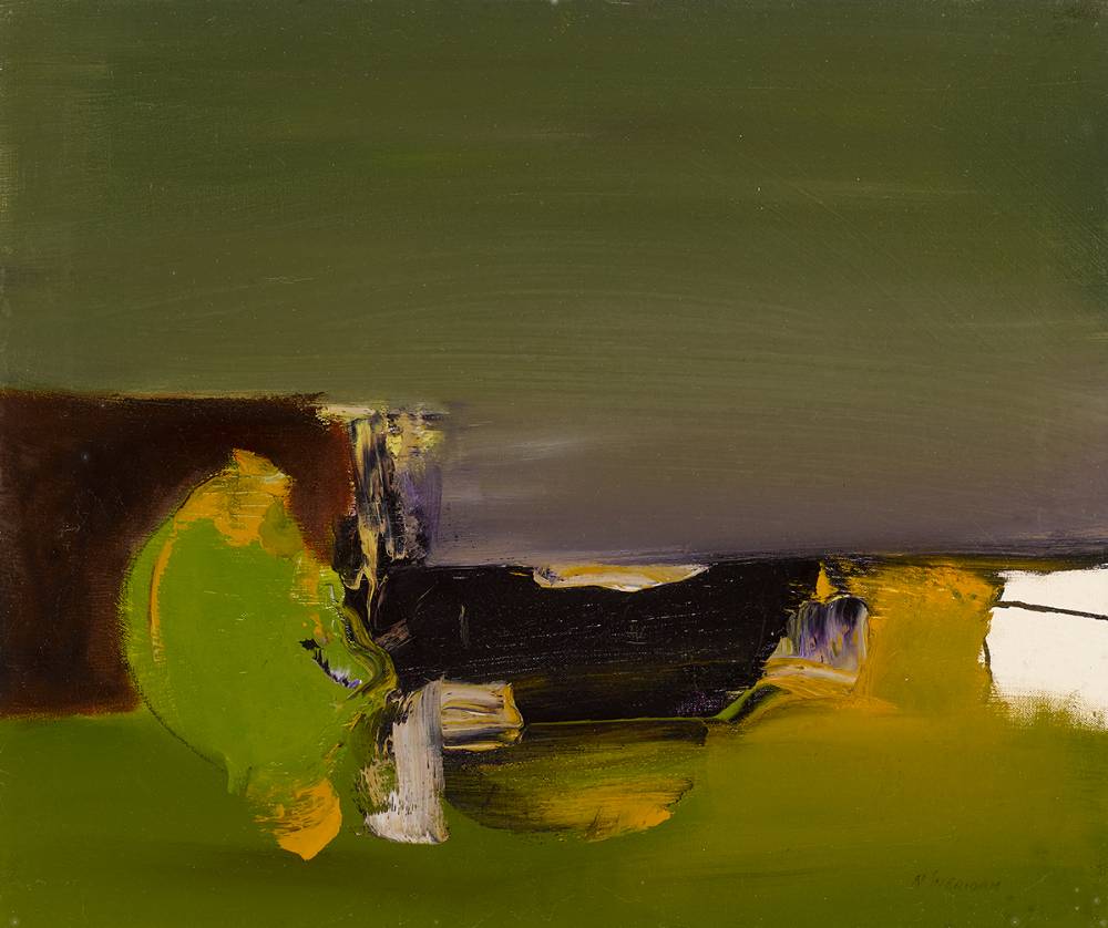 GREEN SHAPE IN LANDSCAPE by Noel Sheridan (1936-2006) at Whyte's Auctions