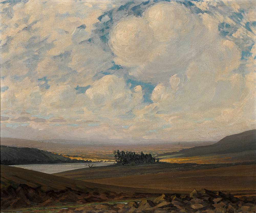 SCIMITAR LAKE, LOOKING NORTH by Jeremiah Hoad (1924-1999) at Whyte's Auctions