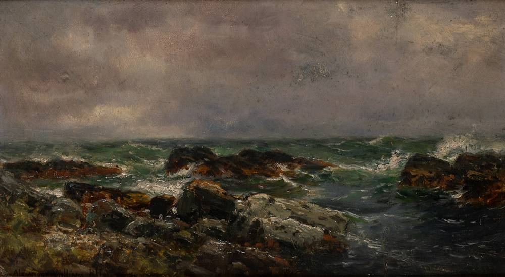 COASTAL SCENE by Alexander Williams RHA (1846-1930) at Whyte's Auctions