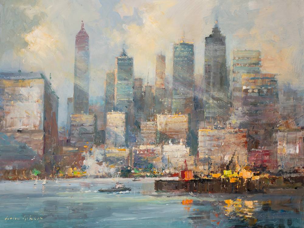SUNLIGHT AND SHADOW, NEW YORK, 2023 by Colin Gibson (b.1948) at Whyte's Auctions