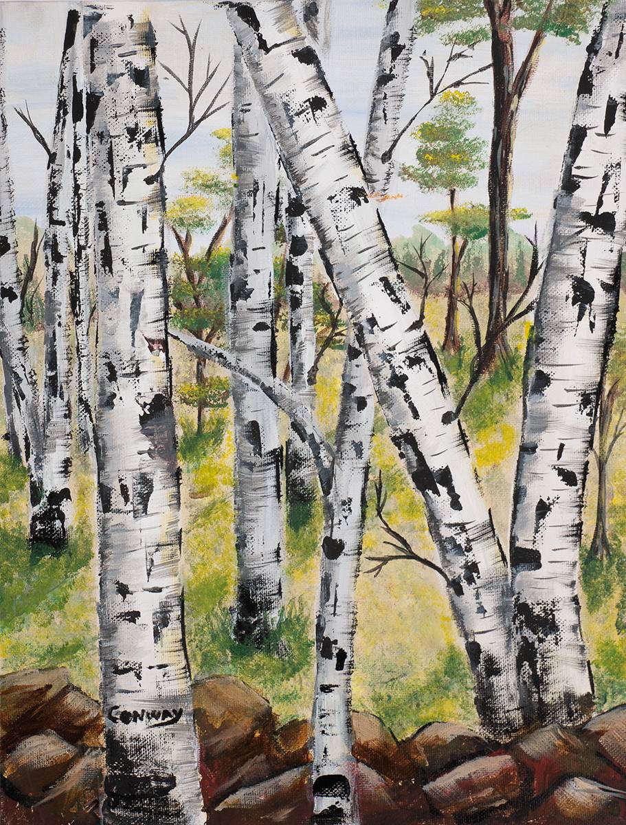 SILVER BIRCHES by Eugene Conway (b.1965) at Whyte's Auctions