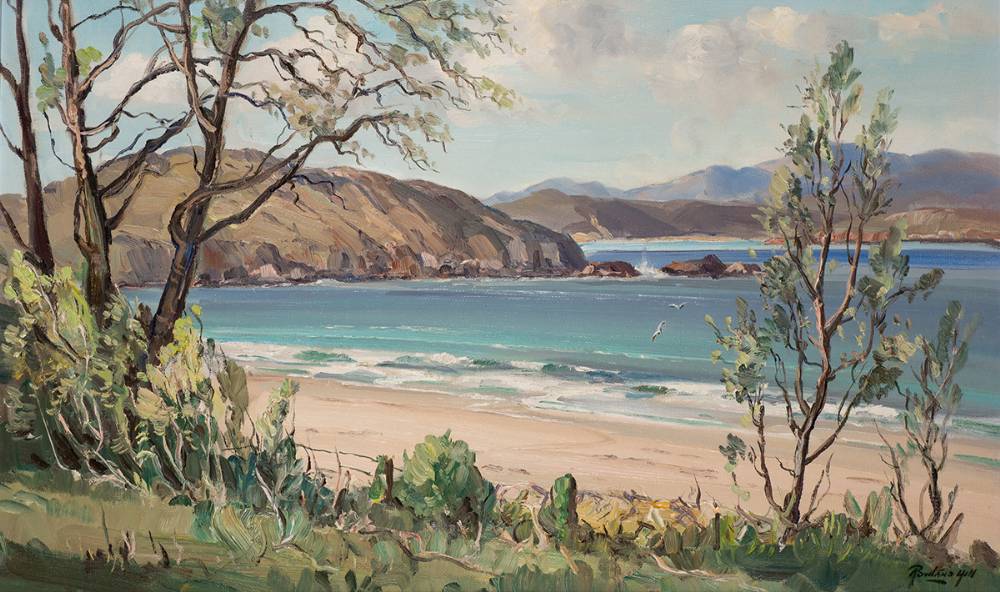 BEACH SCENE, WEST OF IRELAND by Rowland Hill ARUA (1915-1979) at Whyte's Auctions