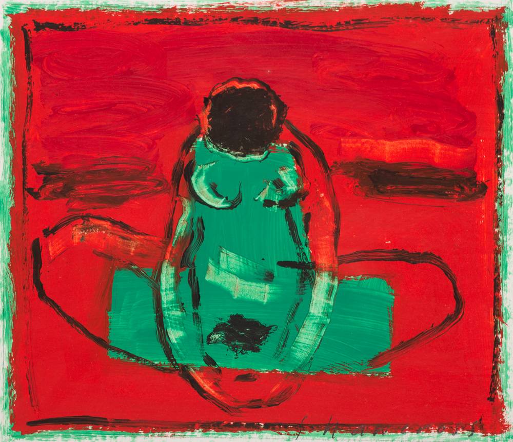 NUDE [RED AND GREEN] by Neil Shawcross MBE RHA HRUA (b.1940) at Whyte's Auctions