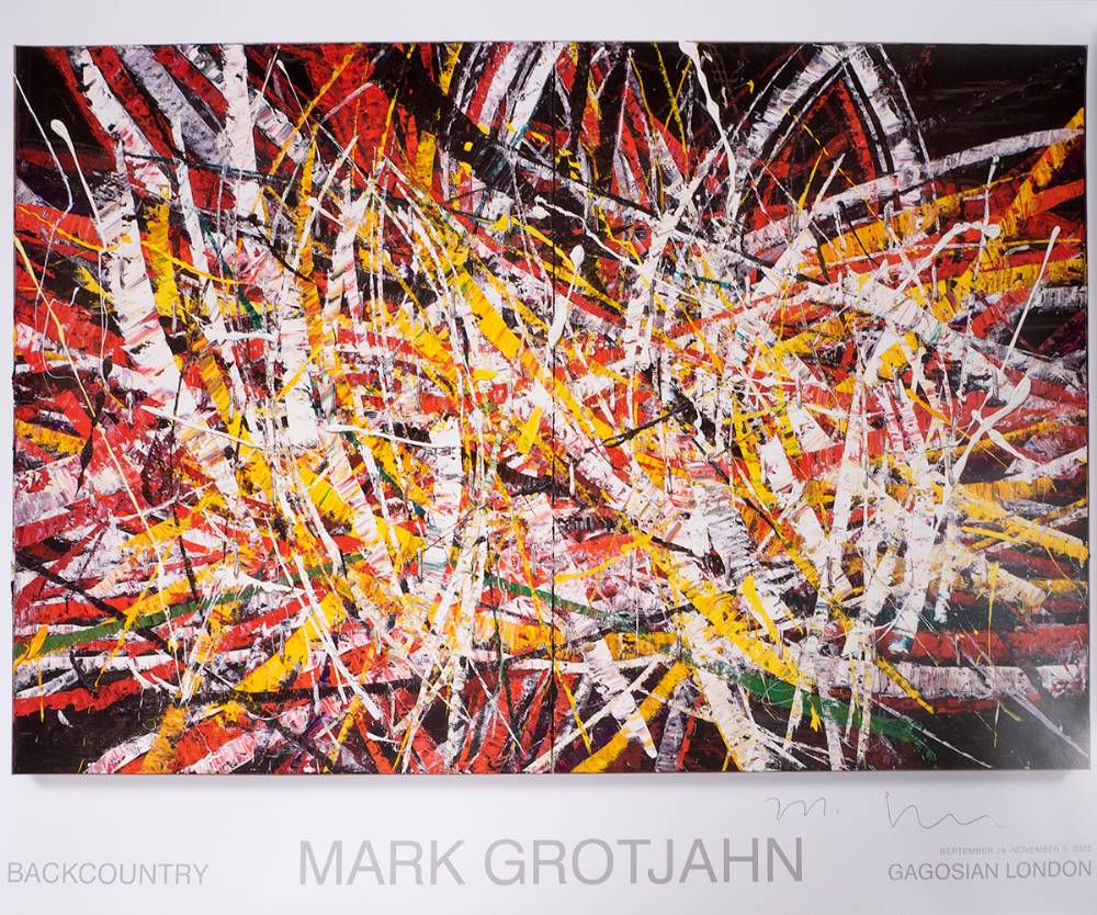 BACKCOUNTRY (EXHIBITION POSTER) by Mark Grotjahn sold for 160 at Whyte's Auctions