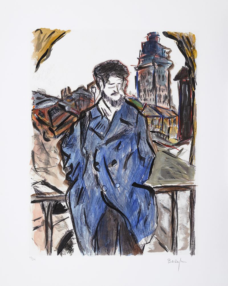 MAN ON A BRIDGE - PORTFOLIO [SET OF FOUR] [THE DRAWN BLANK SERIES], 2008 by Bob Dylan sold for 4,800 at Whyte's Auctions