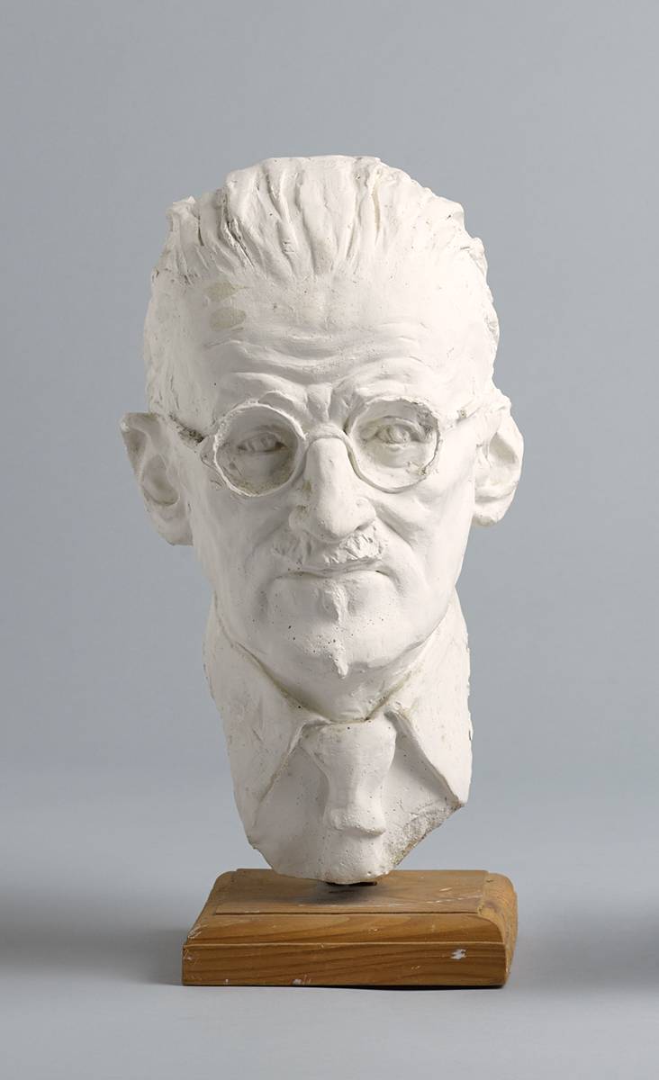 BUST OF JAMES JOYCE, 1982 by Marjorie Fitzgibbon HRHA (1930-2018) at Whyte's Auctions
