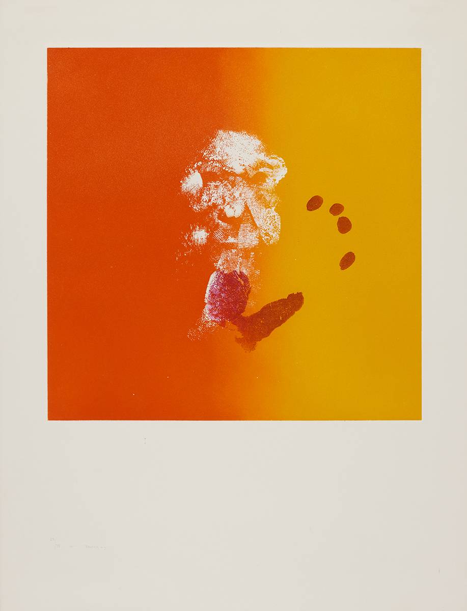 HEAD AND HANDPRINT, 1974 by Louis le Brocquy HRHA (1916-2012) at Whyte's Auctions