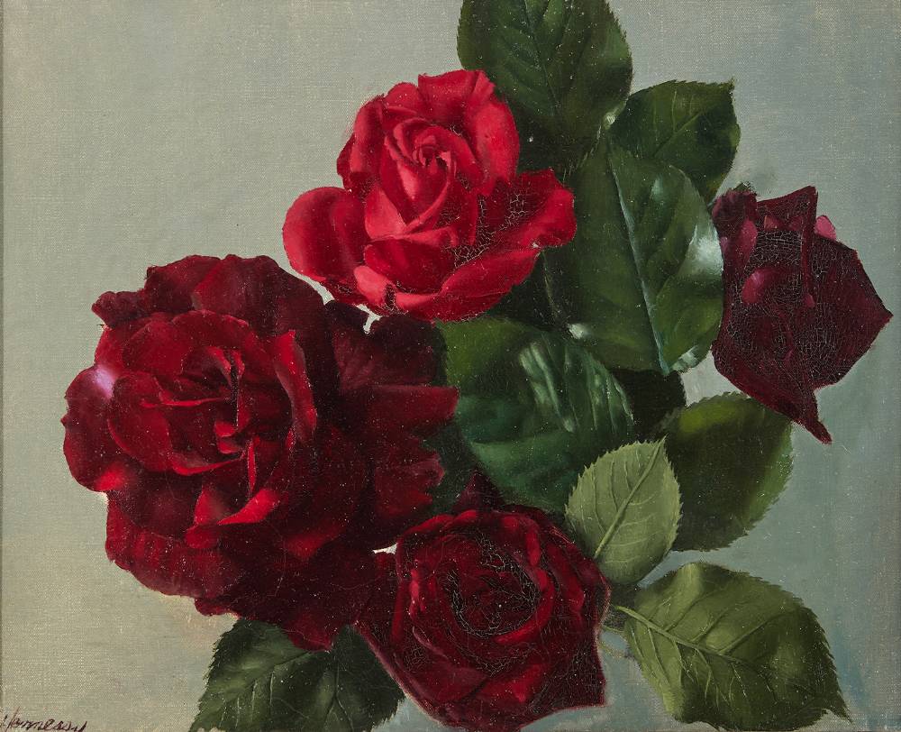BOUQUET OF ROSES, c.1964 by Patrick Hennessy RHA (1915-1980) at Whyte's Auctions