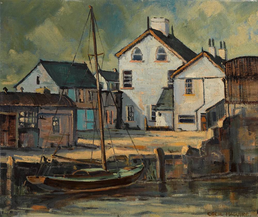 KINNEGO HARBOUR, COUNTY ARMAGH, 1959 by Cecil Maguire RHA RUA (1930-2020) at Whyte's Auctions