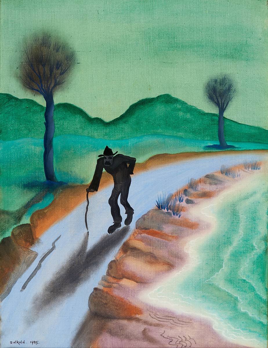ELDERLY MAN ON A PATH, 1935 by Cecil Ffrench Salkeld ARHA (1904-1969) at Whyte's Auctions
