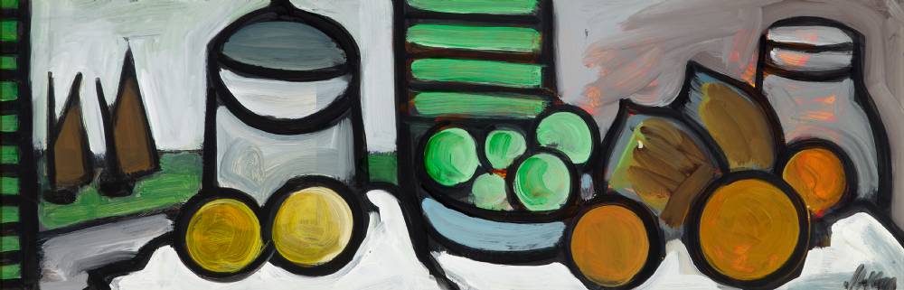 STILL LIFE BY A WINDOW by Markey Robinson (1918-1999) at Whyte's Auctions