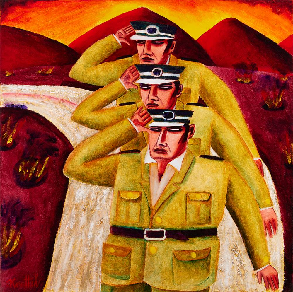 THREE SOLDIERS by Graham Knuttel (b.1954) at Whyte's Auctions
