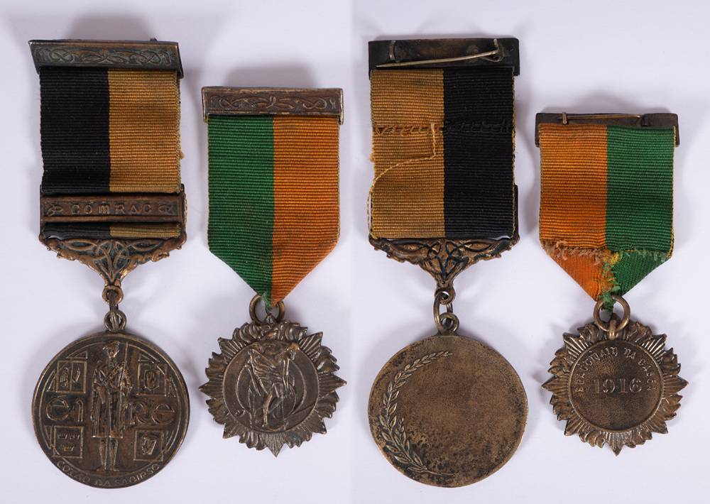 1916 Rising Service Medal and War of Independence Medal with Comrac clasp. at Whyte's Auctions