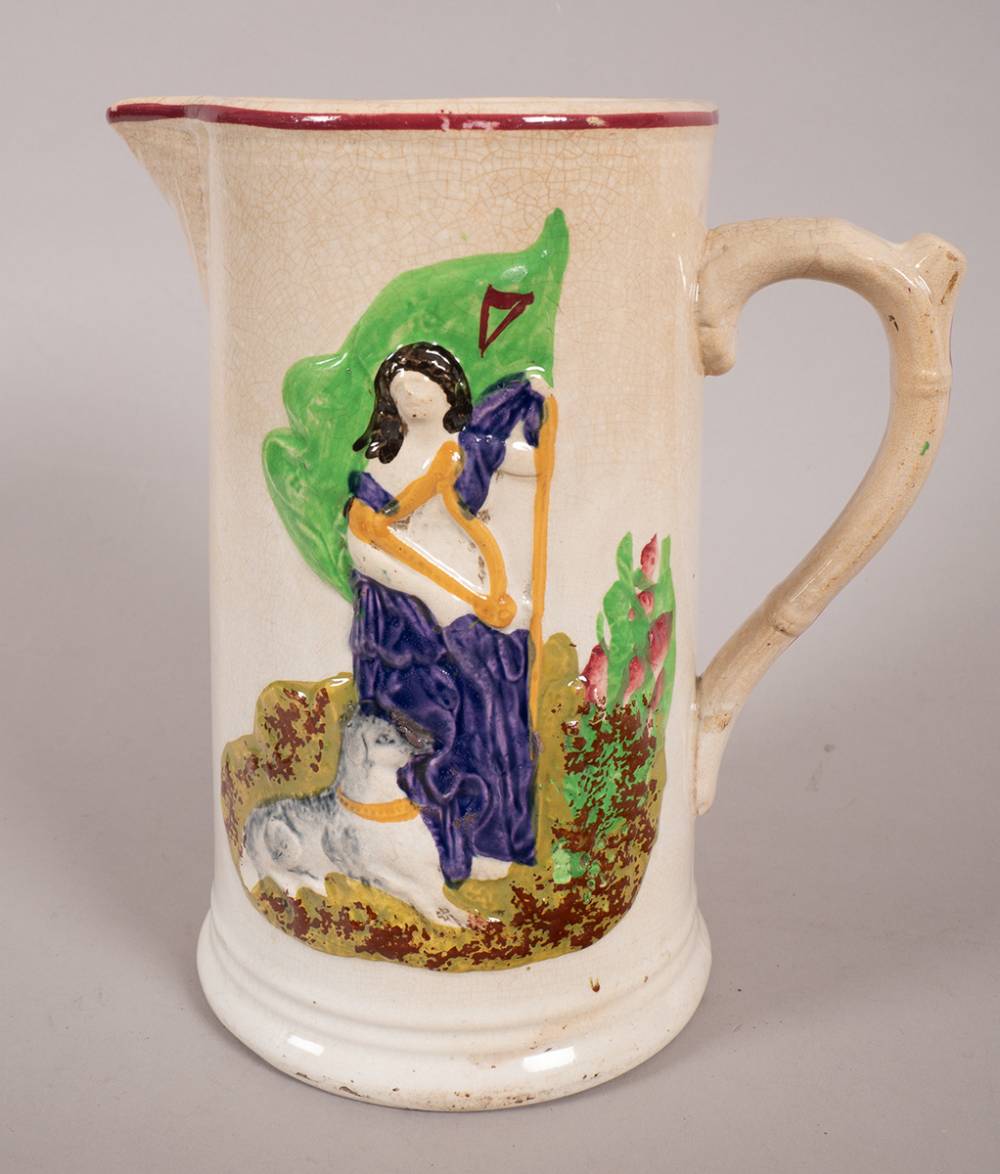 19th century Irish Nationalist water jug. at Whyte's Auctions