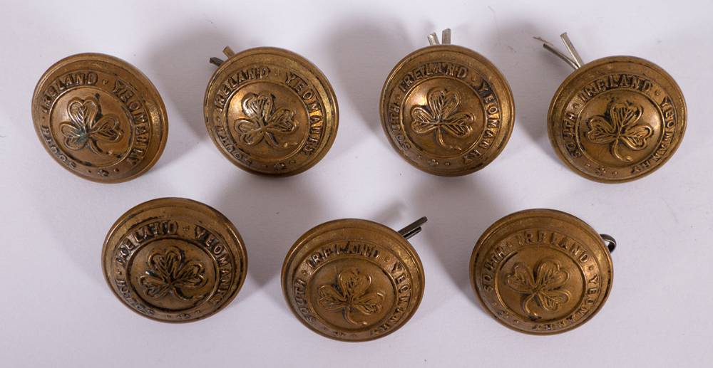 1902-1920 South Irish Yeomanry buttons (7) at Whyte's Auctions