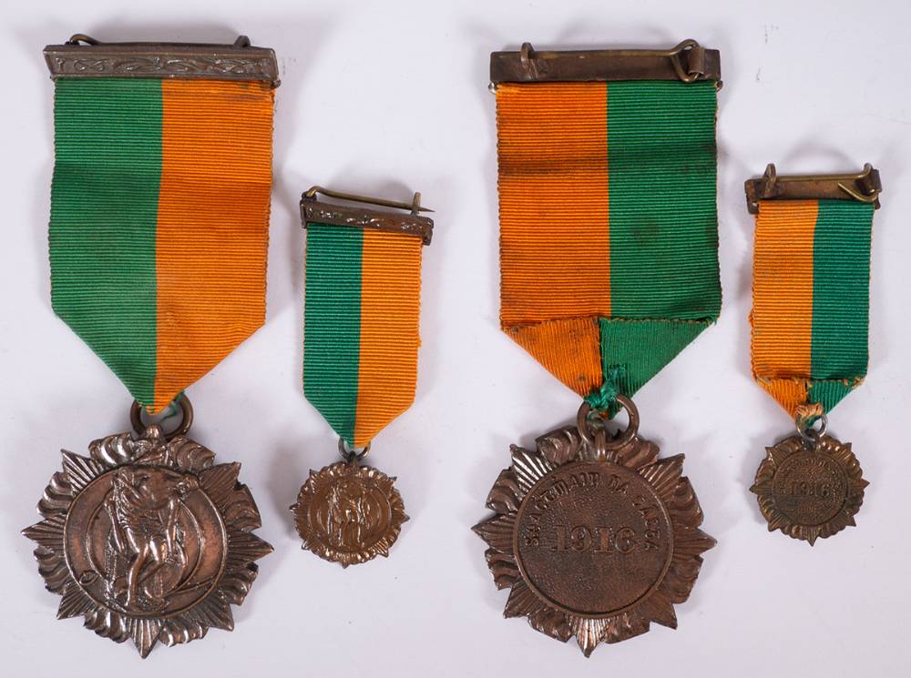 1916 Rising Service Medal with miniature. at Whyte's Auctions