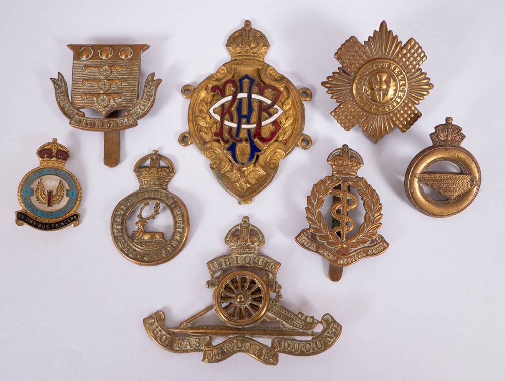 1914-1945 British military badges (8) at Whyte's Auctions