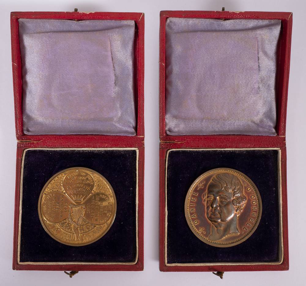 1875 Daniel O'Connell Centenary gilt medal. at Whyte's Auctions