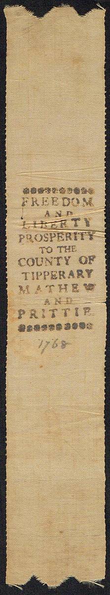1768. Election colour, Tipperary at Whyte's Auctions