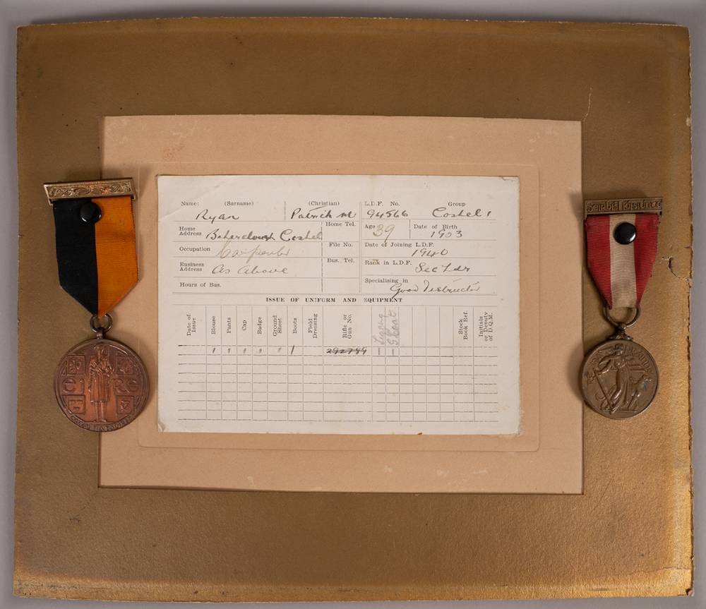 1917-1921 War of Independence Service Medal and 1939-1946 Emergency Service Medal to a Volunteer from Cashel. at Whyte's Auctions