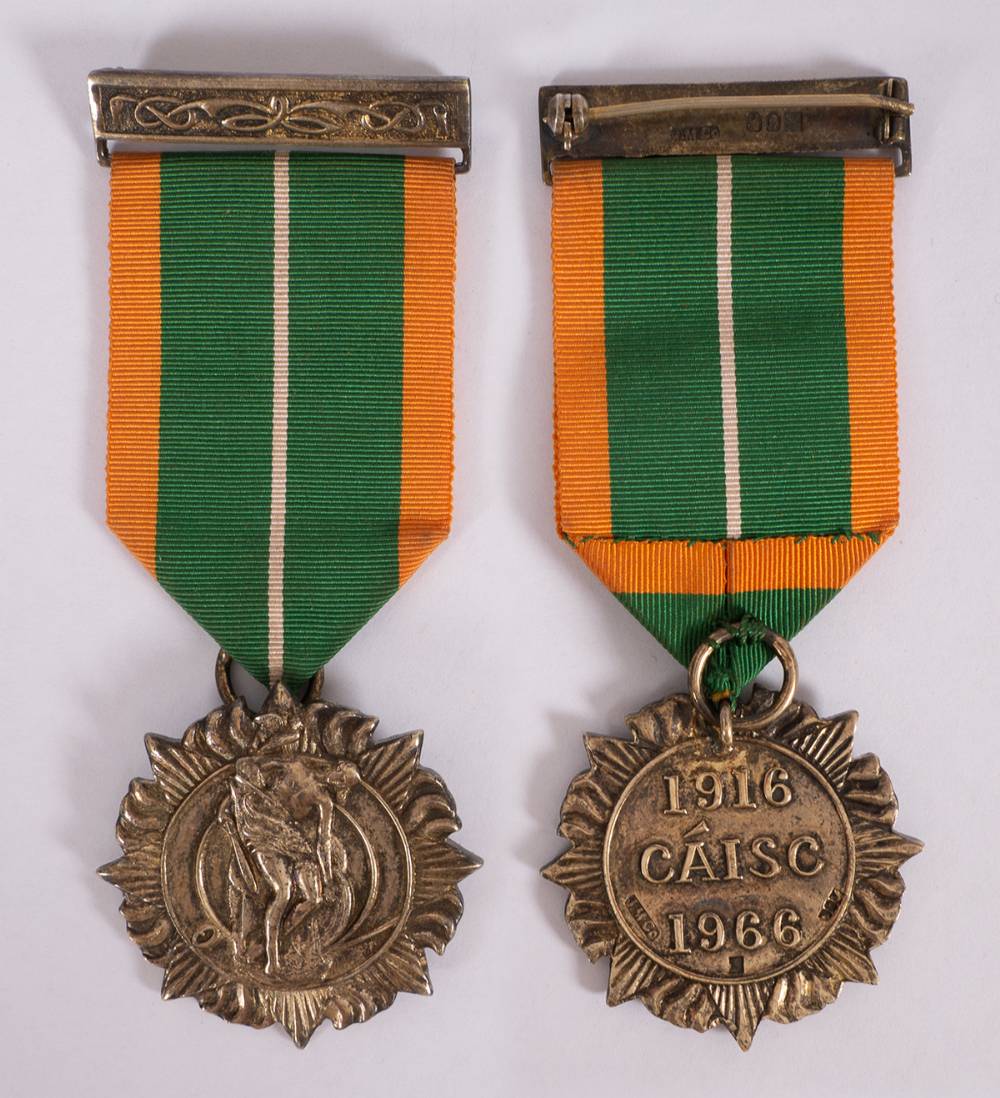1966. 1916 Rising 50th Anniversary Medal, known as 'The Survivors Medal'. at Whyte's Auctions