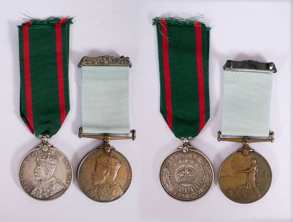 1903 and 1911 Visits of King Edward VII and George V to Ireland medals to Royal Irish Constabulary. at Whyte's Auctions