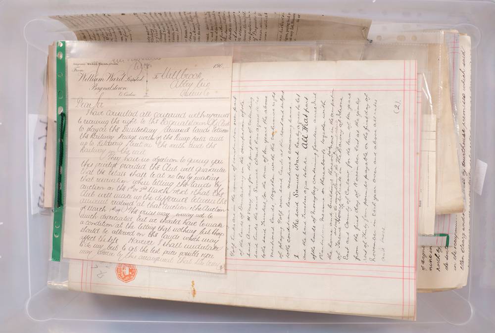 1840s - 1920s Large file of documents relating to the Ward family of Bagenalstown, Co Carlow. (50+) at Whyte's Auctions