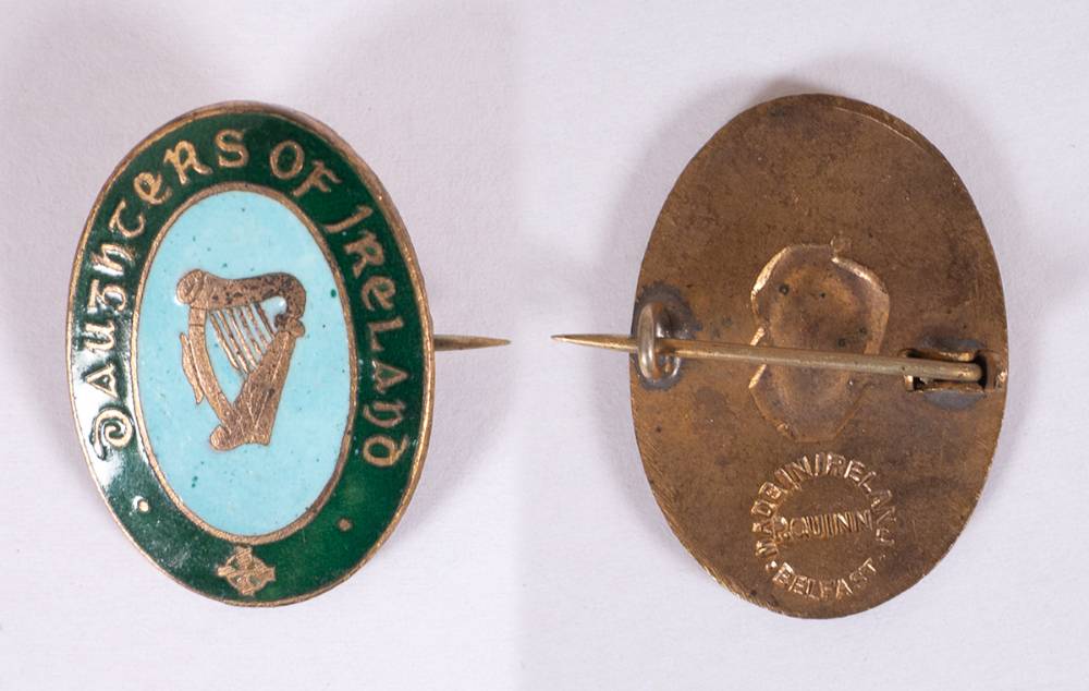 1900-1914. Daughters of Ireland extremely rare enamel badge. at Whyte's Auctions