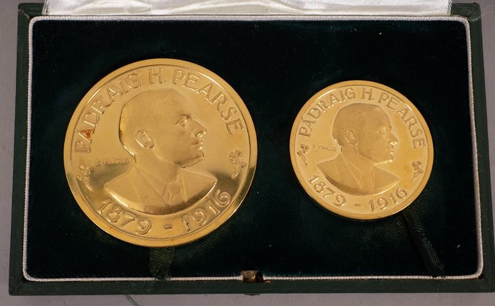 [1916] 1966 Padraig Pearse Gold commemorative medallions by Vincze at Whyte's Auctions