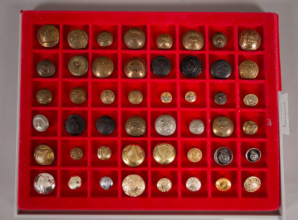 1900-50: British and Irish military and police button collection at Whyte's Auctions
