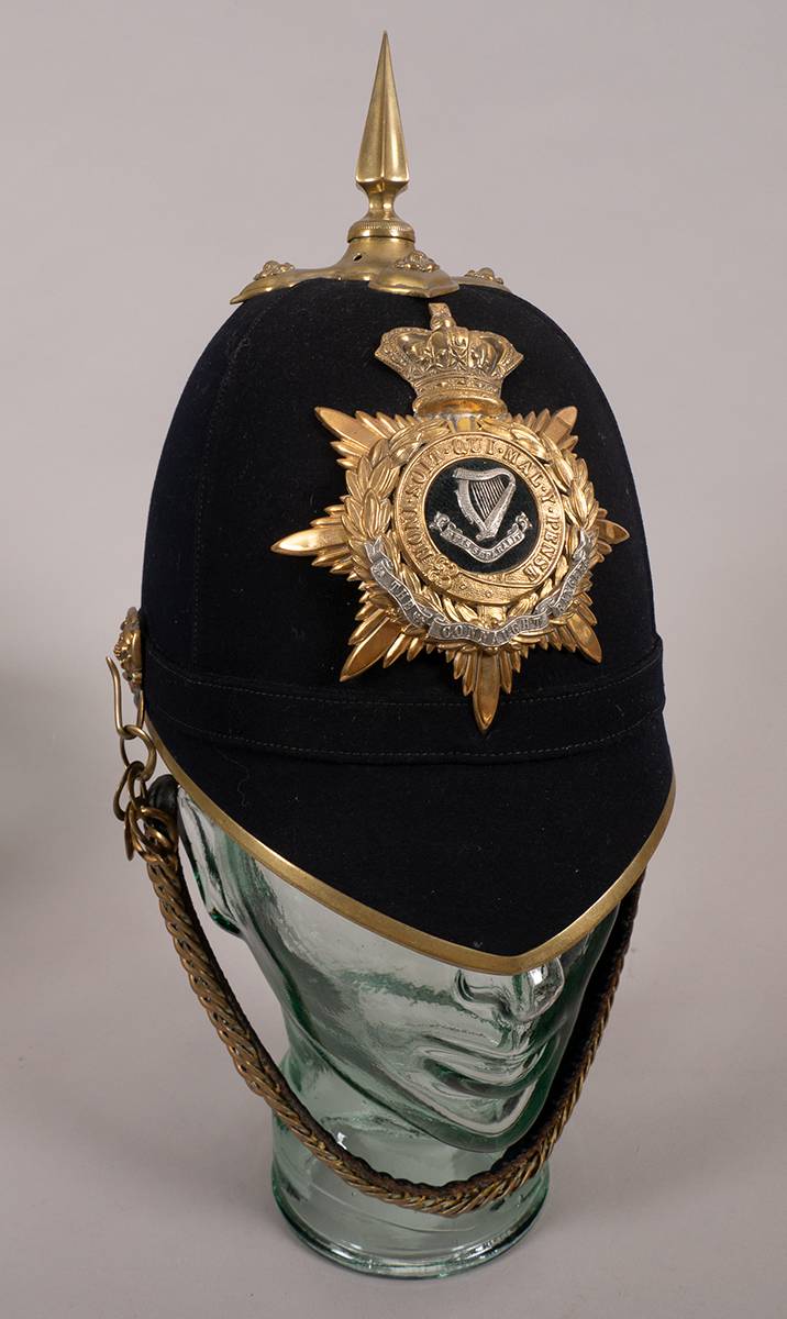 Connaught Rangers officer's helmet. at Whyte's Auctions