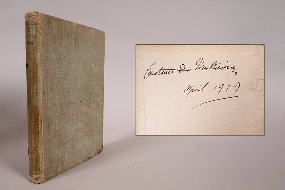 1919 (April) Countess Markievicz's personal copy of Roads To Freedom by Bertrand Russell, signed by her. at Whyte's Auctions