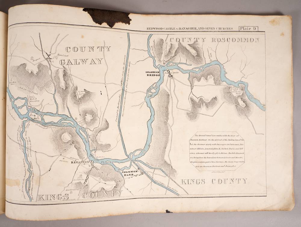 1830. The Traveller's Map of The River Shannon. at Whyte's Auctions