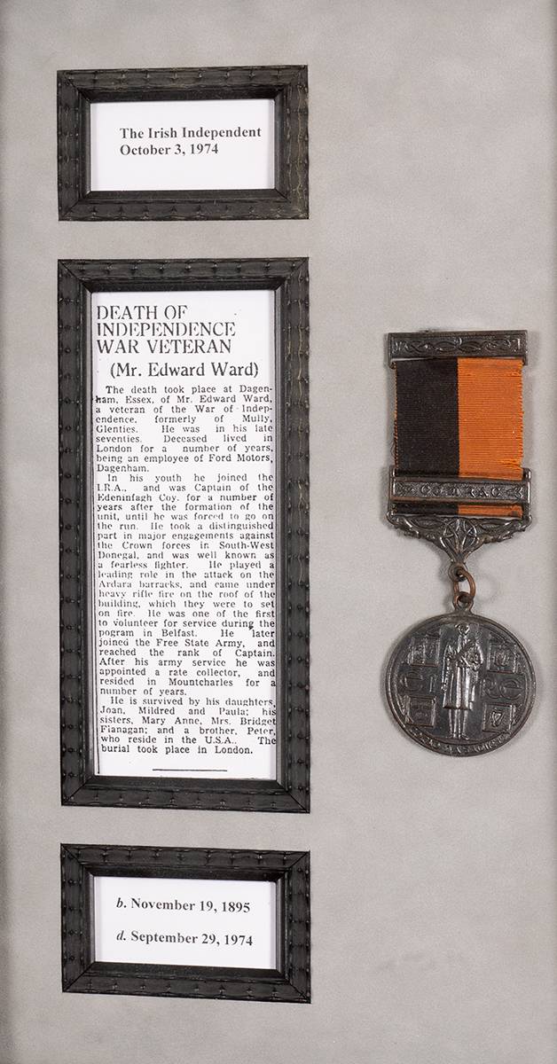 1917-1921 War of Independence Service Medal with Comrac clasp to an IRA captain, Edinafagh Company, Co. Donegal. at Whyte's Auctions