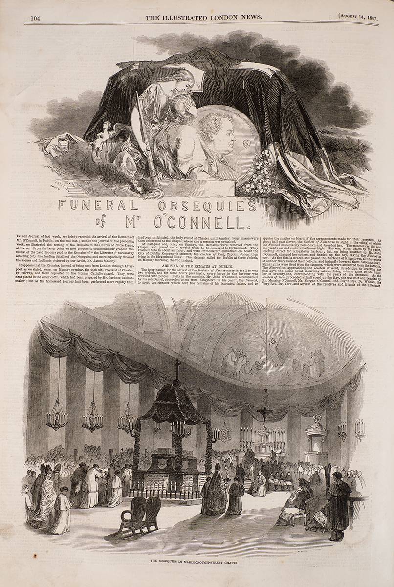 1847 (July-December) The Illustrated London News including reports on The Famine, O'Connell's funeral etc. at Whyte's Auctions