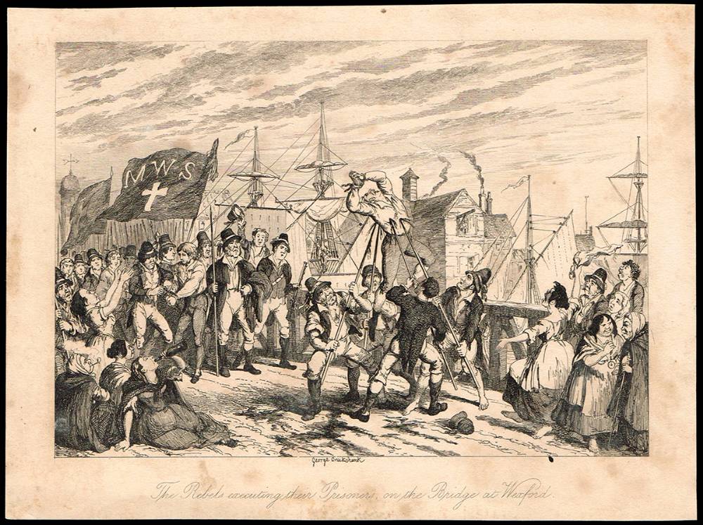 1798 Rebellion. A set of engravings by George Cruikshank (21) at Whyte's Auctions