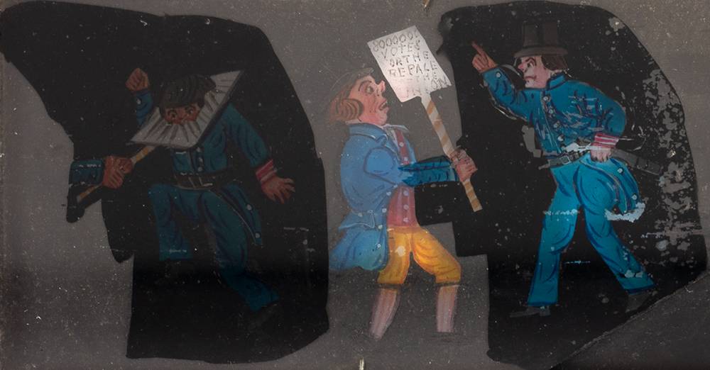 Circa 1830 magic lantern slide for Repeal and Daniel O'Connell. at Whyte's Auctions