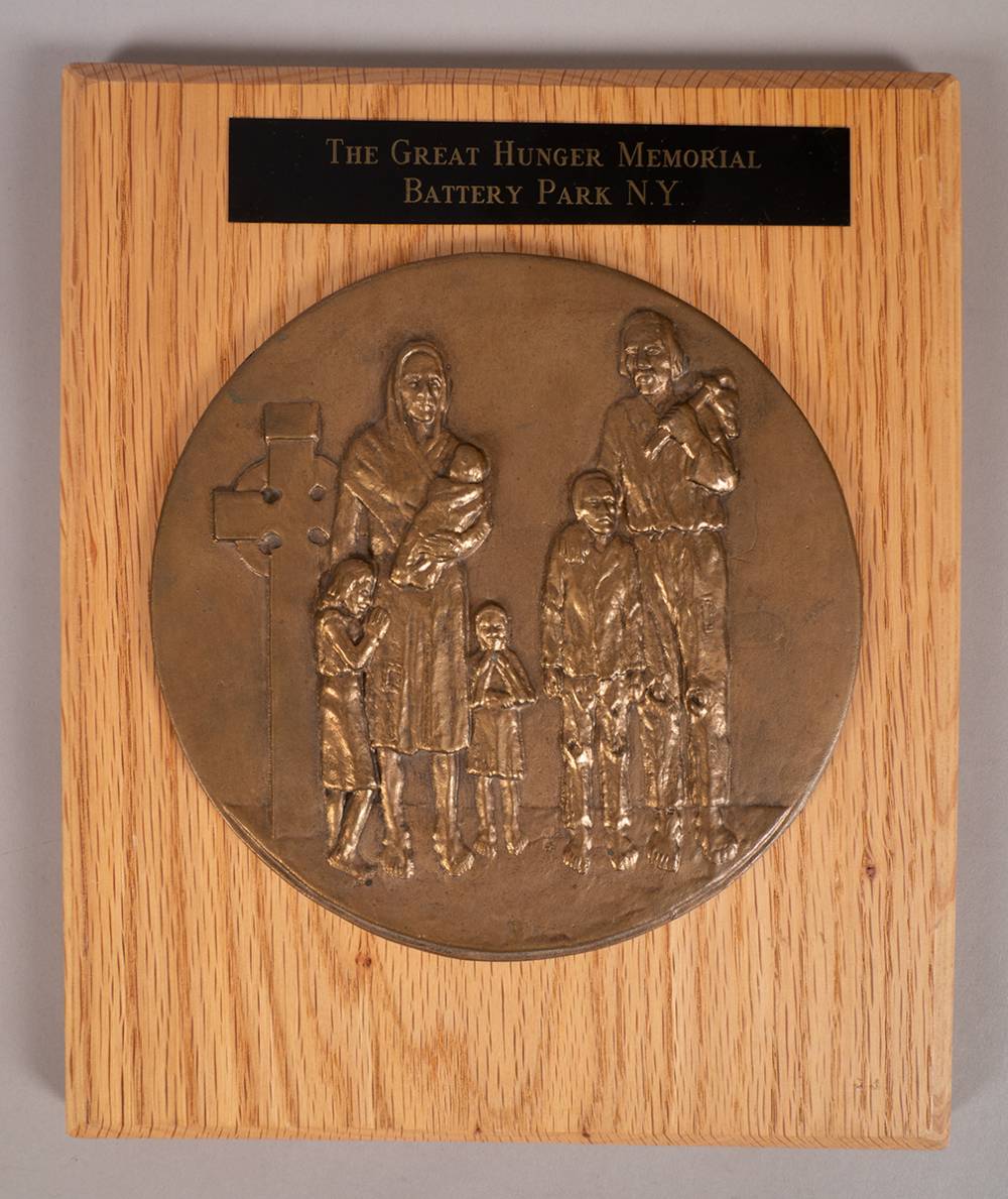 The Great Hunger Memorial, Battery Park New York. A commemorative plaque. at Whyte's Auctions