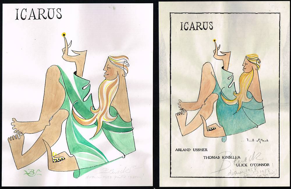 ICARUS COVERS, 1952 & 1958 (A PAIR) by Pauline Bewick sold for 560 at Whyte's Auctions