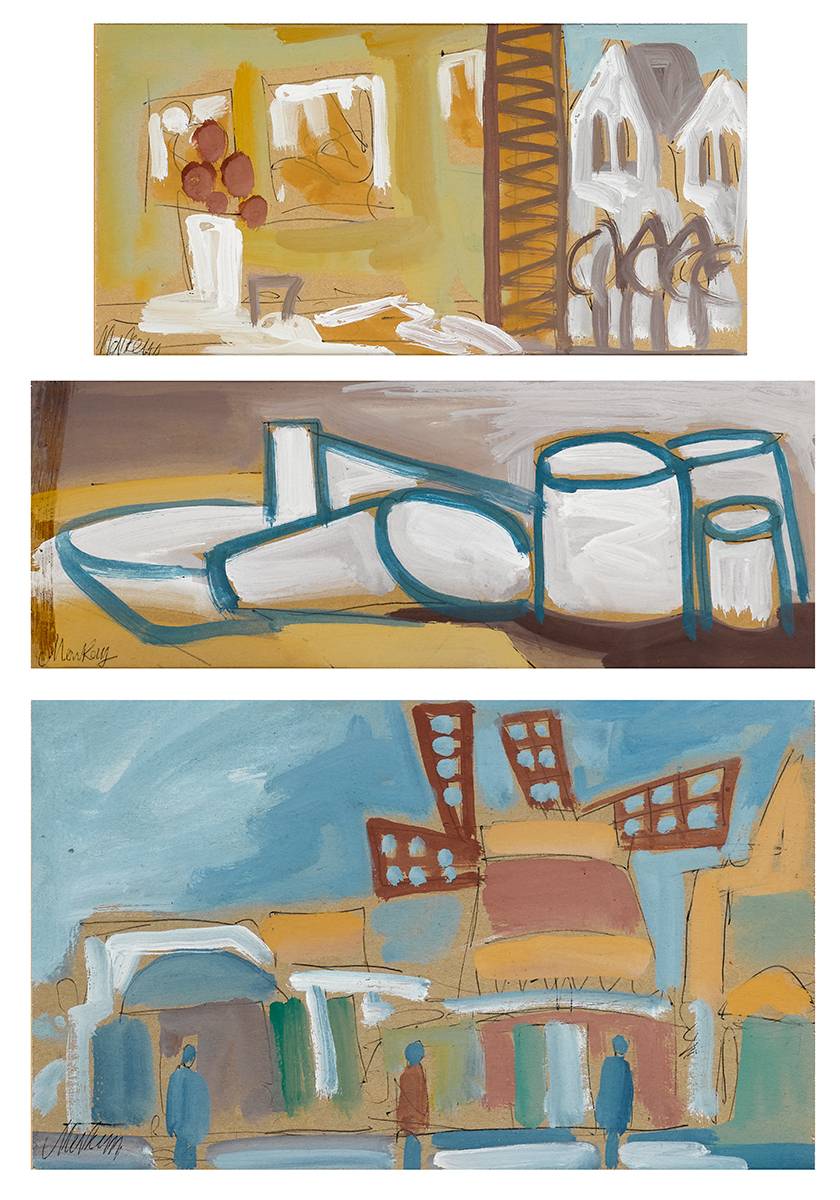 INTERIOR, STILL LIFE and STREET SCENE (SET OF THREE) by Markey Robinson (1918-1999) at Whyte's Auctions